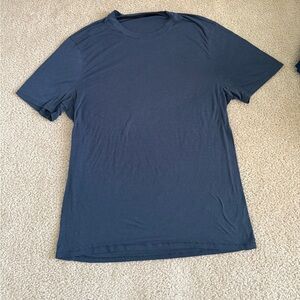 LULULEMON Men's Navy Blue T-Shirt SIZE LARGE